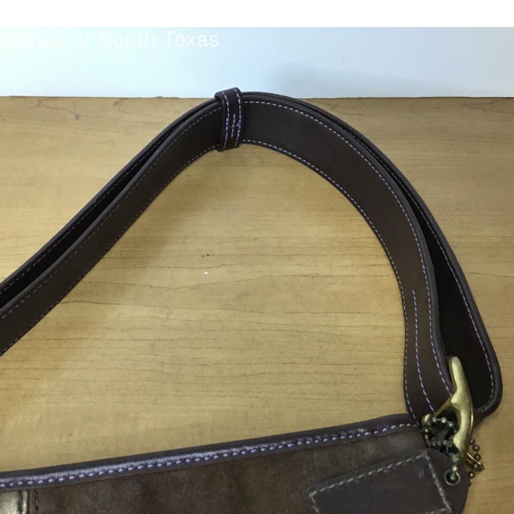 Coach Patchwork Leather Purse Handbag Euc Multico… - image 3